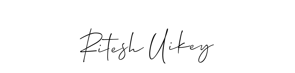 How to Draw Ritesh Uikey signature style? Allison_Script is a latest design signature styles for name Ritesh Uikey. Ritesh Uikey signature style 2 images and pictures png