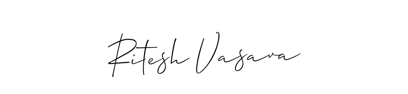 It looks lik you need a new signature style for name Ritesh Vasava. Design unique handwritten (Allison_Script) signature with our free signature maker in just a few clicks. Ritesh Vasava signature style 2 images and pictures png