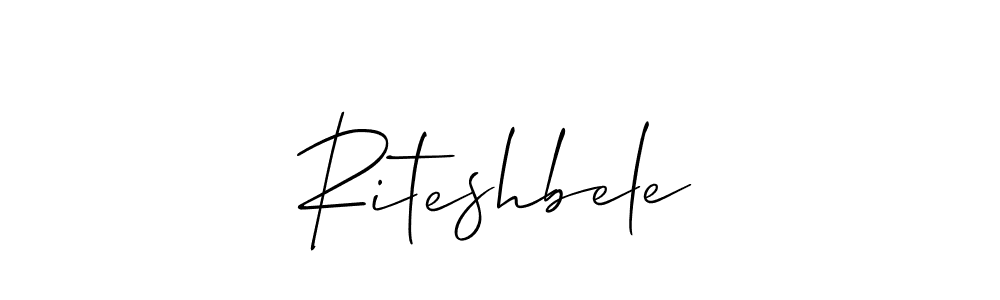 Best and Professional Signature Style for Riteshbele. Allison_Script Best Signature Style Collection. Riteshbele signature style 2 images and pictures png