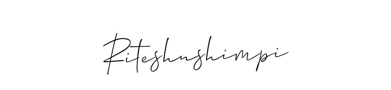 Riteshnshimpi stylish signature style. Best Handwritten Sign (Allison_Script) for my name. Handwritten Signature Collection Ideas for my name Riteshnshimpi. Riteshnshimpi signature style 2 images and pictures png