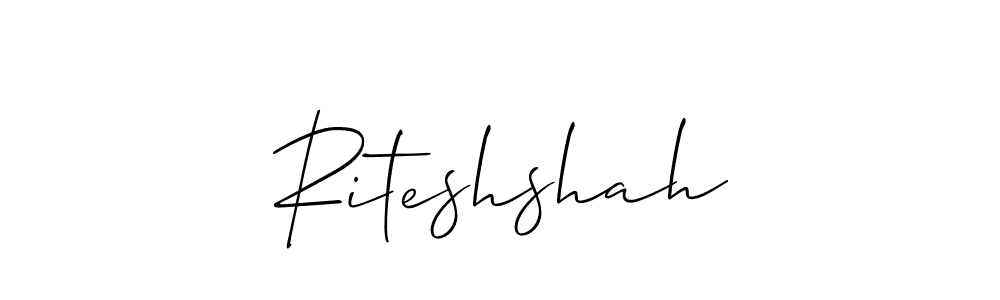 Create a beautiful signature design for name Riteshshah. With this signature (Allison_Script) fonts, you can make a handwritten signature for free. Riteshshah signature style 2 images and pictures png