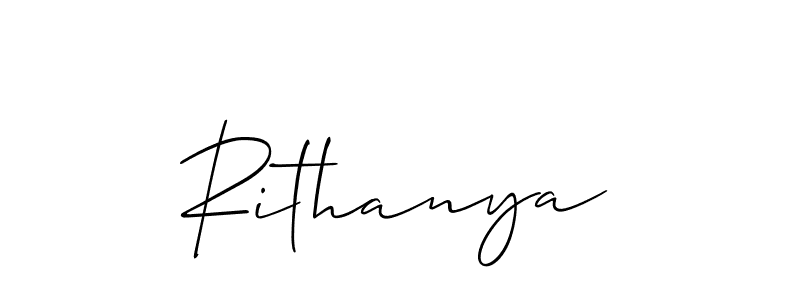 It looks lik you need a new signature style for name Rithanya. Design unique handwritten (Allison_Script) signature with our free signature maker in just a few clicks. Rithanya signature style 2 images and pictures png