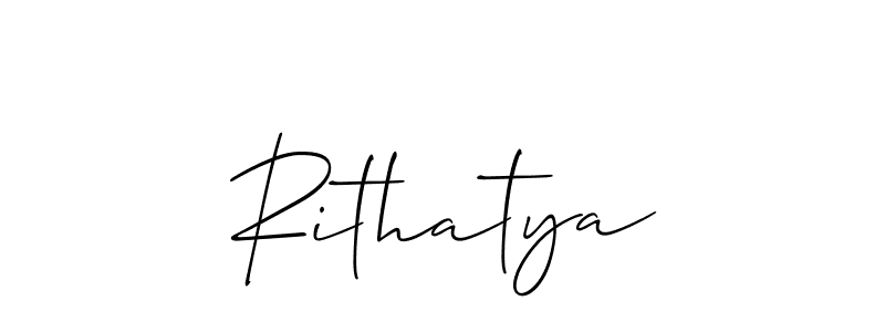 Once you've used our free online signature maker to create your best signature Allison_Script style, it's time to enjoy all of the benefits that Rithatya name signing documents. Rithatya signature style 2 images and pictures png