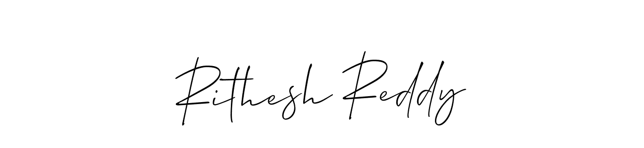 This is the best signature style for the Rithesh Reddy name. Also you like these signature font (Allison_Script). Mix name signature. Rithesh Reddy signature style 2 images and pictures png
