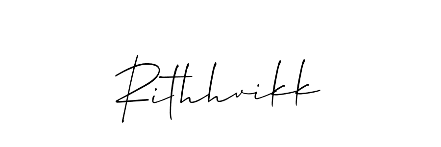 if you are searching for the best signature style for your name Rithhvikk. so please give up your signature search. here we have designed multiple signature styles  using Allison_Script. Rithhvikk signature style 2 images and pictures png