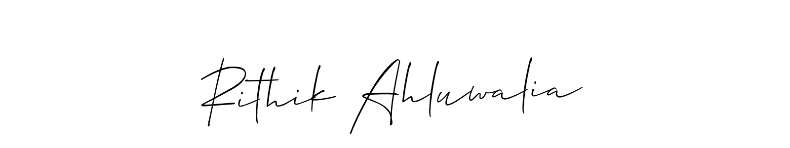 Best and Professional Signature Style for Rithik Ahluwalia. Allison_Script Best Signature Style Collection. Rithik Ahluwalia signature style 2 images and pictures png