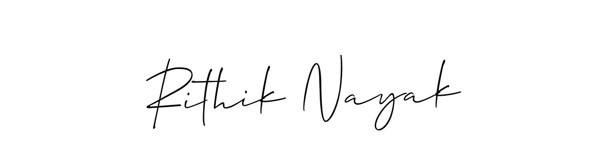 You should practise on your own different ways (Allison_Script) to write your name (Rithik Nayak) in signature. don't let someone else do it for you. Rithik Nayak signature style 2 images and pictures png