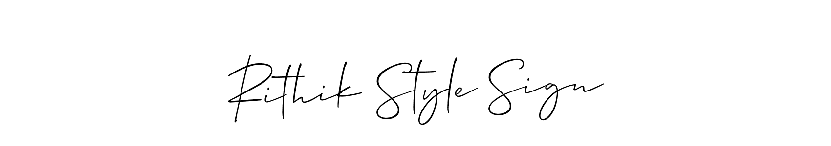 Make a short Rithik Style Sign signature style. Manage your documents anywhere anytime using Allison_Script. Create and add eSignatures, submit forms, share and send files easily. Rithik Style Sign signature style 2 images and pictures png