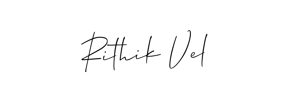 Make a short Rithik Vel signature style. Manage your documents anywhere anytime using Allison_Script. Create and add eSignatures, submit forms, share and send files easily. Rithik Vel signature style 2 images and pictures png