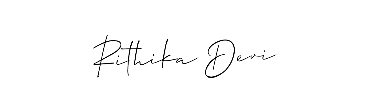 You should practise on your own different ways (Allison_Script) to write your name (Rithika Devi) in signature. don't let someone else do it for you. Rithika Devi signature style 2 images and pictures png
