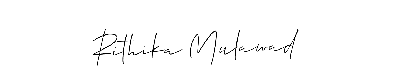 Also You can easily find your signature by using the search form. We will create Rithika Mulawad name handwritten signature images for you free of cost using Allison_Script sign style. Rithika Mulawad signature style 2 images and pictures png