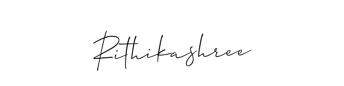 You can use this online signature creator to create a handwritten signature for the name Rithikashree. This is the best online autograph maker. Rithikashree signature style 2 images and pictures png