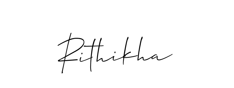 Best and Professional Signature Style for Rithikha. Allison_Script Best Signature Style Collection. Rithikha signature style 2 images and pictures png