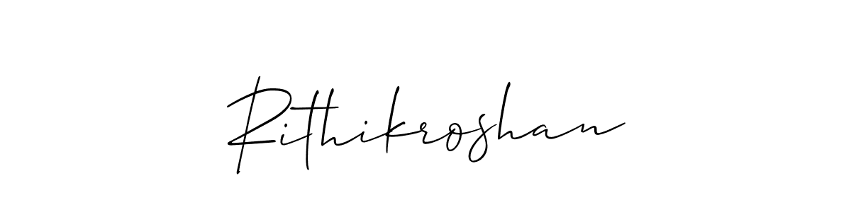 Make a beautiful signature design for name Rithikroshan. Use this online signature maker to create a handwritten signature for free. Rithikroshan signature style 2 images and pictures png