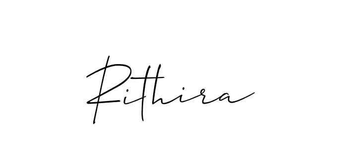 You should practise on your own different ways (Allison_Script) to write your name (Rithira) in signature. don't let someone else do it for you. Rithira signature style 2 images and pictures png