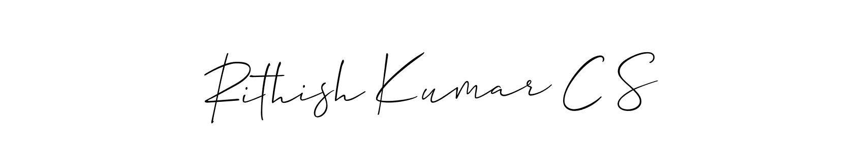 Here are the top 10 professional signature styles for the name Rithish Kumar C S. These are the best autograph styles you can use for your name. Rithish Kumar C S signature style 2 images and pictures png