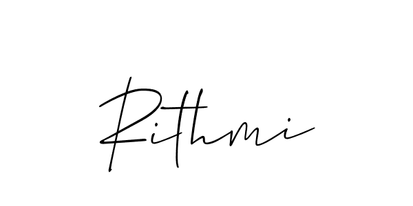 Make a beautiful signature design for name Rithmi. With this signature (Allison_Script) style, you can create a handwritten signature for free. Rithmi signature style 2 images and pictures png