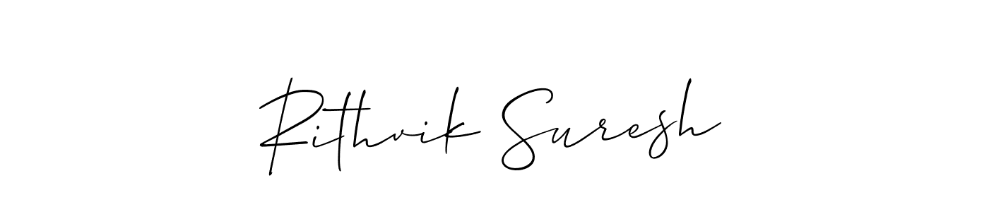 Make a beautiful signature design for name Rithvik Suresh. Use this online signature maker to create a handwritten signature for free. Rithvik Suresh signature style 2 images and pictures png
