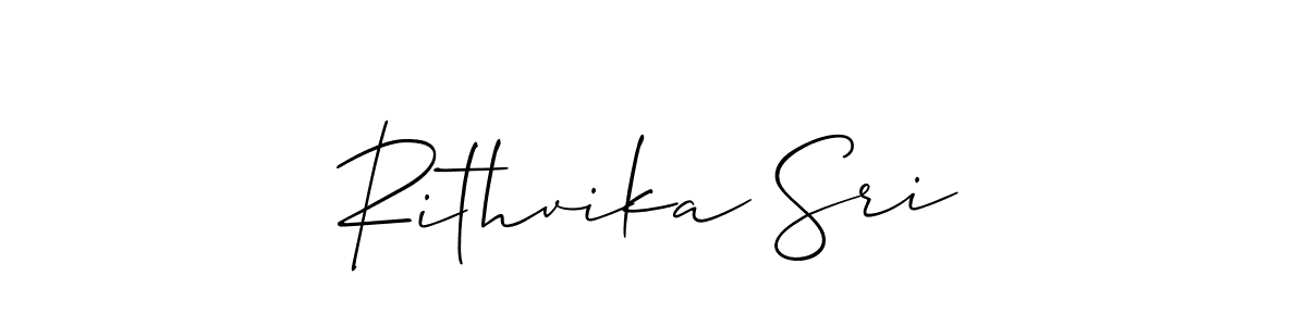 How to Draw Rithvika Sri signature style? Allison_Script is a latest design signature styles for name Rithvika Sri. Rithvika Sri signature style 2 images and pictures png