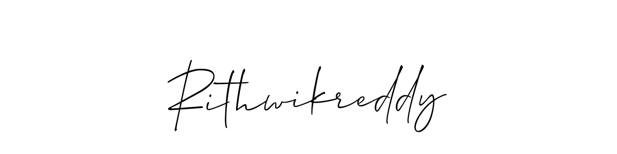 Create a beautiful signature design for name Rithwikreddy. With this signature (Allison_Script) fonts, you can make a handwritten signature for free. Rithwikreddy signature style 2 images and pictures png