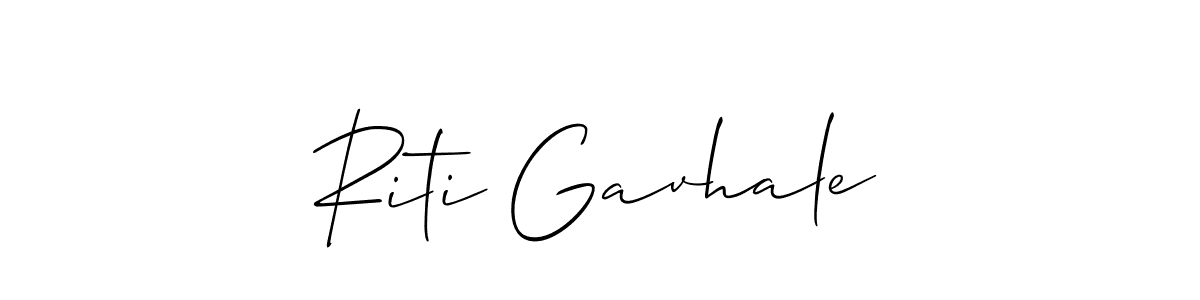 How to Draw Riti Gavhale signature style? Allison_Script is a latest design signature styles for name Riti Gavhale. Riti Gavhale signature style 2 images and pictures png