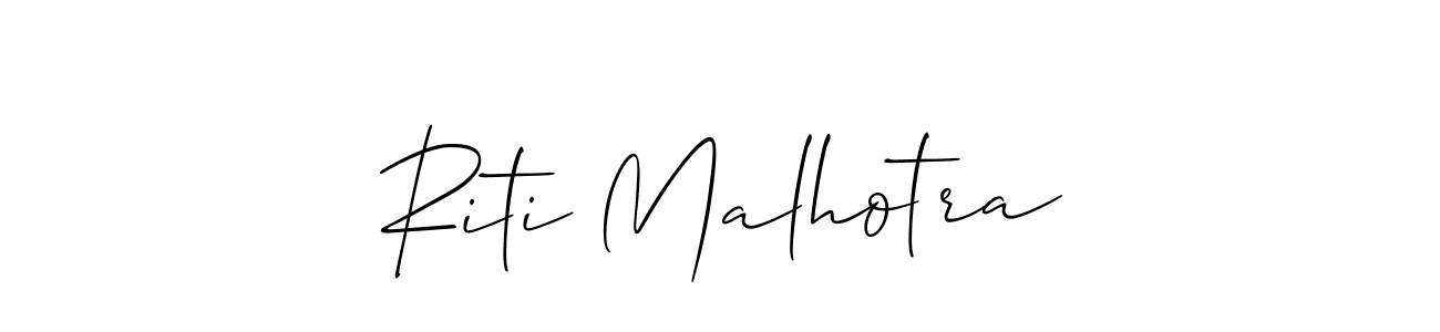 Riti Malhotra stylish signature style. Best Handwritten Sign (Allison_Script) for my name. Handwritten Signature Collection Ideas for my name Riti Malhotra. Riti Malhotra signature style 2 images and pictures png