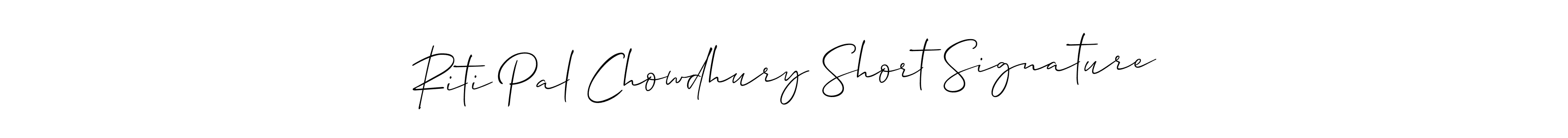 How to make Riti Pal Chowdhury Short Signature signature? Allison_Script is a professional autograph style. Create handwritten signature for Riti Pal Chowdhury Short Signature name. Riti Pal Chowdhury Short Signature signature style 2 images and pictures png