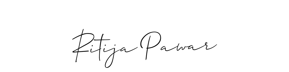 Ritija Pawar stylish signature style. Best Handwritten Sign (Allison_Script) for my name. Handwritten Signature Collection Ideas for my name Ritija Pawar. Ritija Pawar signature style 2 images and pictures png