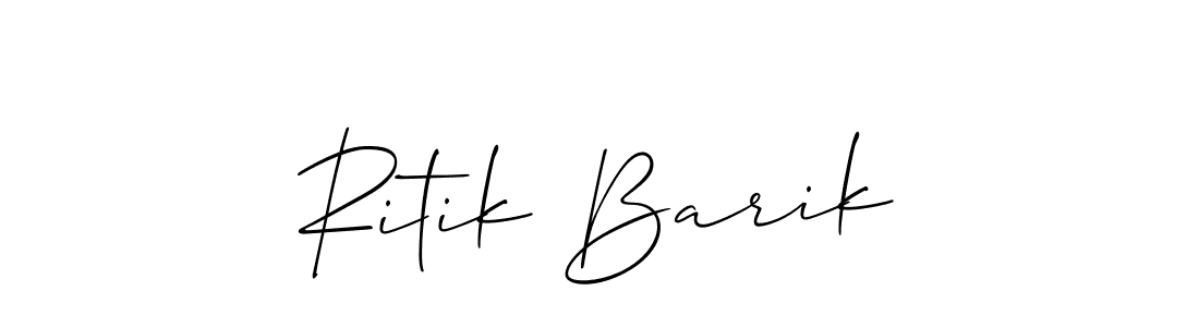 Also we have Ritik Barik name is the best signature style. Create professional handwritten signature collection using Allison_Script autograph style. Ritik Barik signature style 2 images and pictures png