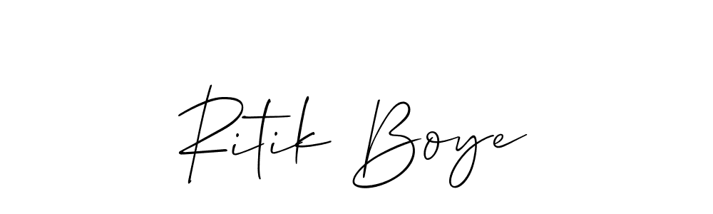 Best and Professional Signature Style for Ritik Boye. Allison_Script Best Signature Style Collection. Ritik Boye signature style 2 images and pictures png