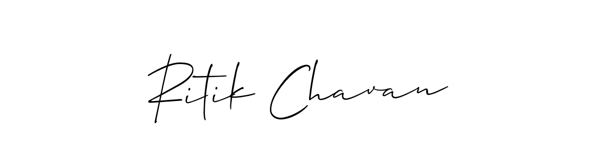 How to make Ritik Chavan signature? Allison_Script is a professional autograph style. Create handwritten signature for Ritik Chavan name. Ritik Chavan signature style 2 images and pictures png