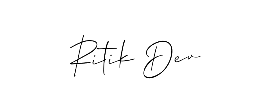 How to Draw Ritik Dev signature style? Allison_Script is a latest design signature styles for name Ritik Dev. Ritik Dev signature style 2 images and pictures png
