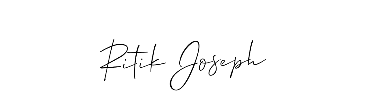 It looks lik you need a new signature style for name Ritik Joseph. Design unique handwritten (Allison_Script) signature with our free signature maker in just a few clicks. Ritik Joseph signature style 2 images and pictures png
