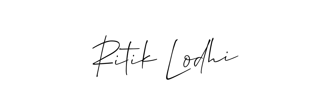 if you are searching for the best signature style for your name Ritik Lodhi. so please give up your signature search. here we have designed multiple signature styles  using Allison_Script. Ritik Lodhi signature style 2 images and pictures png