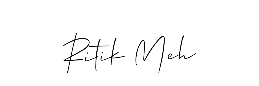 You can use this online signature creator to create a handwritten signature for the name Ritik Meh. This is the best online autograph maker. Ritik Meh signature style 2 images and pictures png