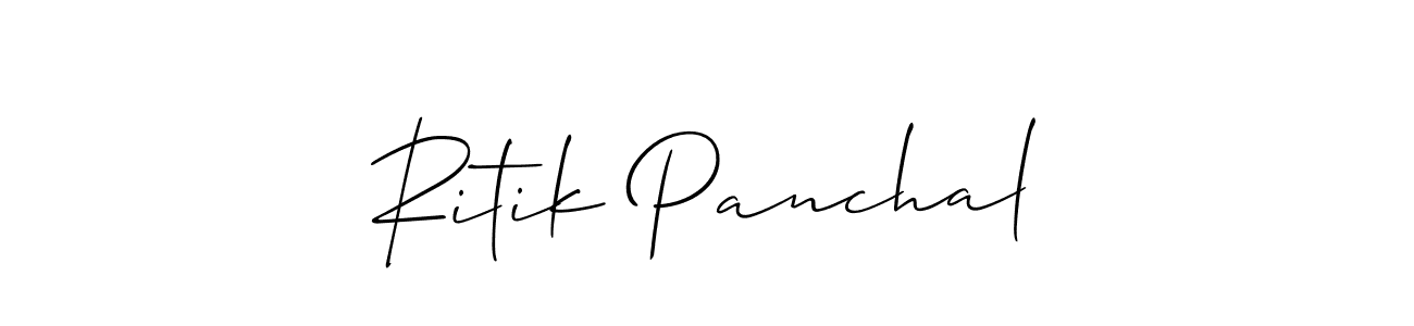 Make a beautiful signature design for name Ritik Panchal. Use this online signature maker to create a handwritten signature for free. Ritik Panchal signature style 2 images and pictures png