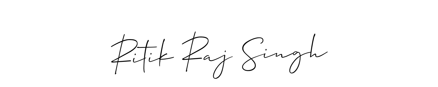Use a signature maker to create a handwritten signature online. With this signature software, you can design (Allison_Script) your own signature for name Ritik Raj Singh. Ritik Raj Singh signature style 2 images and pictures png