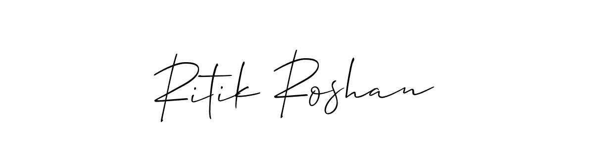 It looks lik you need a new signature style for name Ritik Roshan. Design unique handwritten (Allison_Script) signature with our free signature maker in just a few clicks. Ritik Roshan signature style 2 images and pictures png