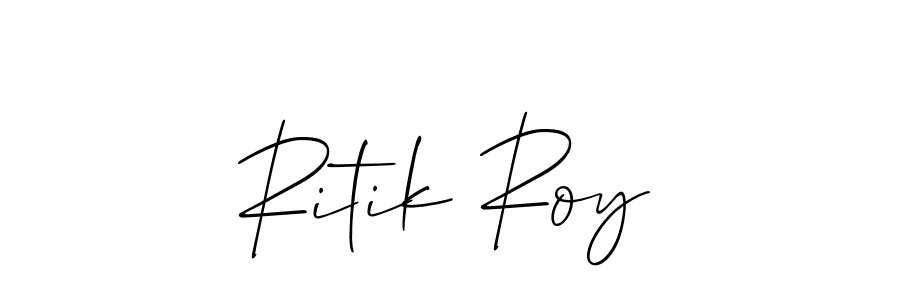 Use a signature maker to create a handwritten signature online. With this signature software, you can design (Allison_Script) your own signature for name Ritik Roy. Ritik Roy signature style 2 images and pictures png