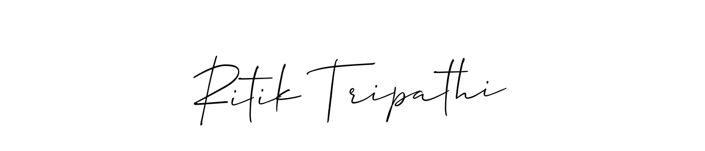 Make a beautiful signature design for name Ritik Tripathi. With this signature (Allison_Script) style, you can create a handwritten signature for free. Ritik Tripathi signature style 2 images and pictures png