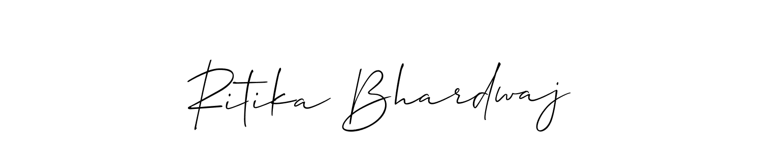 Ritika Bhardwaj stylish signature style. Best Handwritten Sign (Allison_Script) for my name. Handwritten Signature Collection Ideas for my name Ritika Bhardwaj. Ritika Bhardwaj signature style 2 images and pictures png