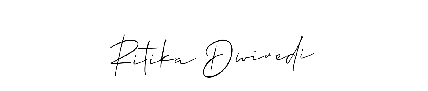 Create a beautiful signature design for name Ritika Dwivedi. With this signature (Allison_Script) fonts, you can make a handwritten signature for free. Ritika Dwivedi signature style 2 images and pictures png