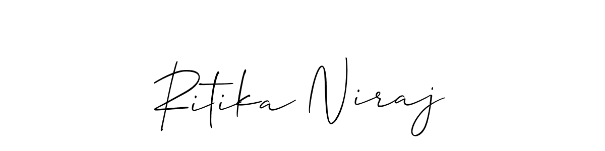 Make a beautiful signature design for name Ritika Niraj. Use this online signature maker to create a handwritten signature for free. Ritika Niraj signature style 2 images and pictures png