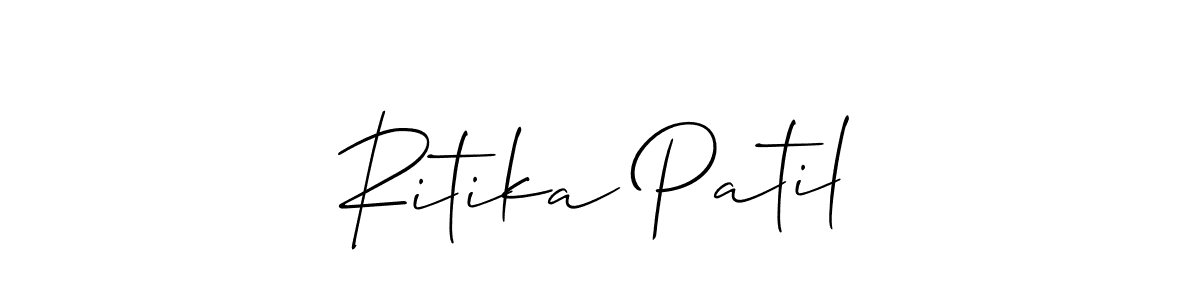 How to Draw Ritika Patil signature style? Allison_Script is a latest design signature styles for name Ritika Patil. Ritika Patil signature style 2 images and pictures png