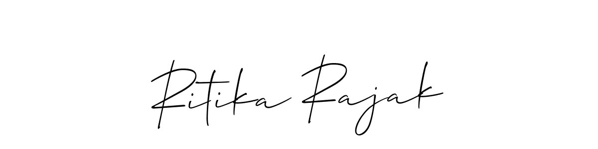 Best and Professional Signature Style for Ritika Rajak. Allison_Script Best Signature Style Collection. Ritika Rajak signature style 2 images and pictures png