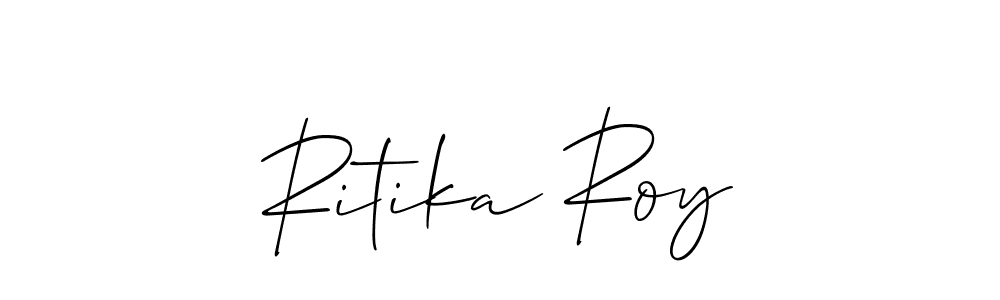 Allison_Script is a professional signature style that is perfect for those who want to add a touch of class to their signature. It is also a great choice for those who want to make their signature more unique. Get Ritika Roy name to fancy signature for free. Ritika Roy signature style 2 images and pictures png