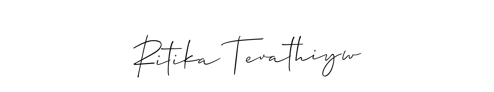 See photos of Ritika Tevathiyw official signature by Spectra . Check more albums & portfolios. Read reviews & check more about Allison_Script font. Ritika Tevathiyw signature style 2 images and pictures png