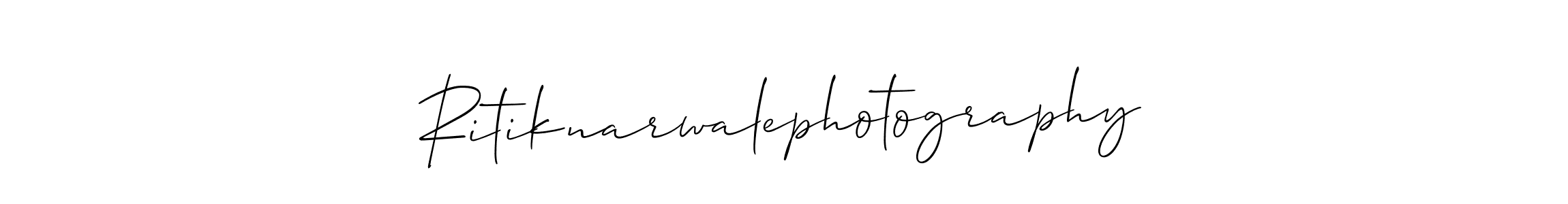 How to make Ritiknarwalephotography signature? Allison_Script is a professional autograph style. Create handwritten signature for Ritiknarwalephotography name. Ritiknarwalephotography signature style 2 images and pictures png