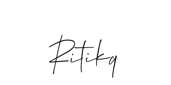 It looks lik you need a new signature style for name Ritikq. Design unique handwritten (Allison_Script) signature with our free signature maker in just a few clicks. Ritikq signature style 2 images and pictures png