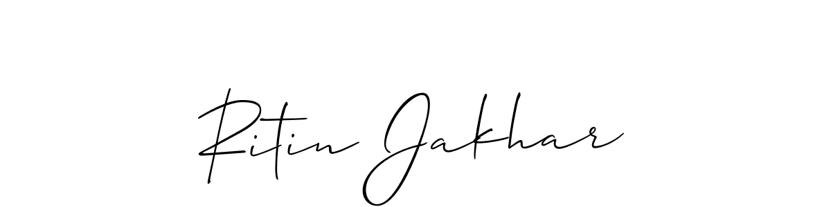 Best and Professional Signature Style for Ritin Jakhar. Allison_Script Best Signature Style Collection. Ritin Jakhar signature style 2 images and pictures png